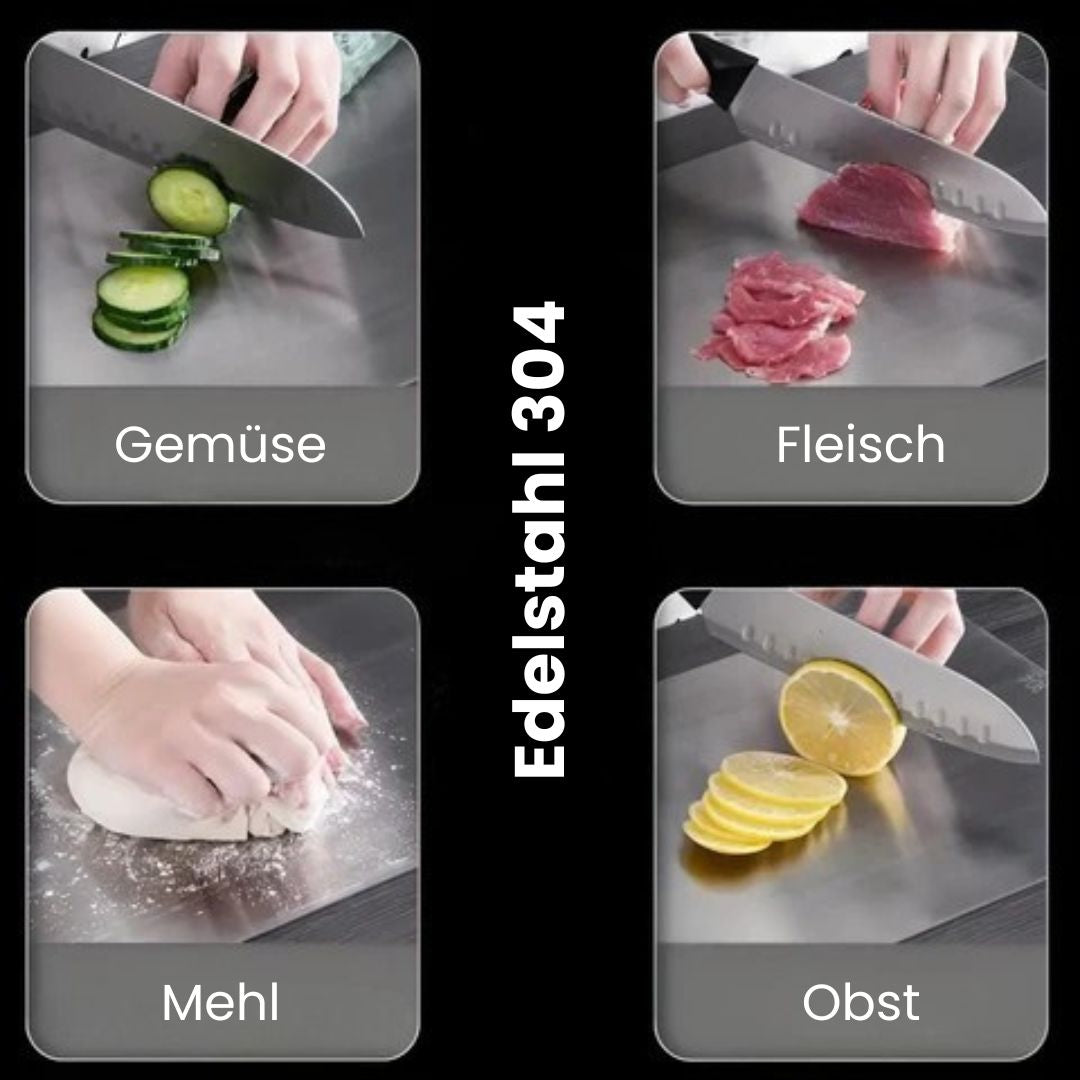 Premium Stainless Steel Cutting Board | Versatile Kitchen Essential