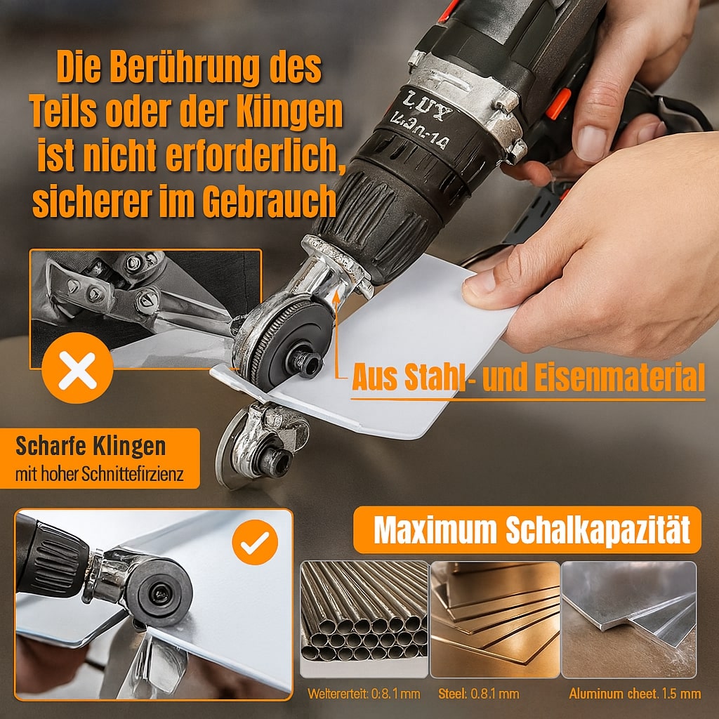 Precision Metal Cutting Attachment for Your Drill