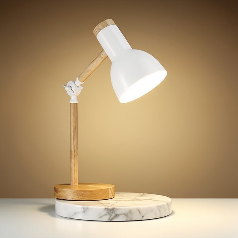 Wooden Desk Lamp | Adjustable Lighting for Any Space