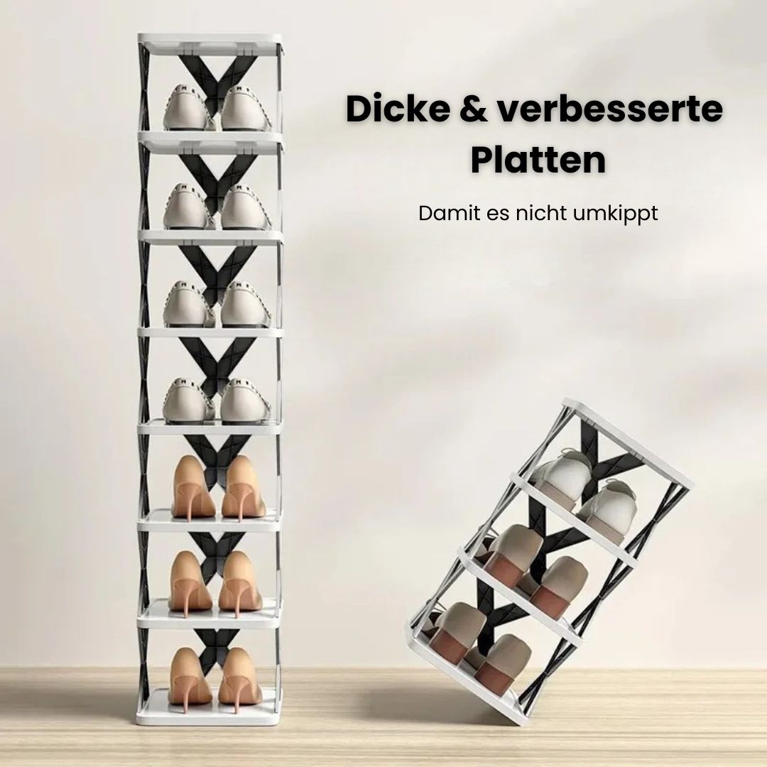 Slim Shoe Organizer | Vertical Shoe Rack for Space Saving
