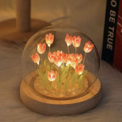 Gentle Glow Tulip Lamp for Peaceful Sleep Spaces