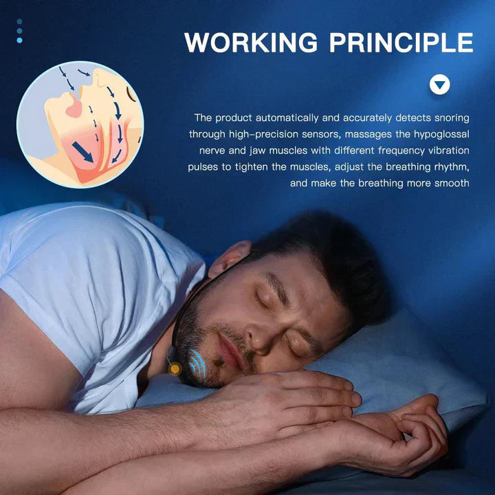 Rechargeable Sleep Harmony Snoring Relief Device with EMS Pulse