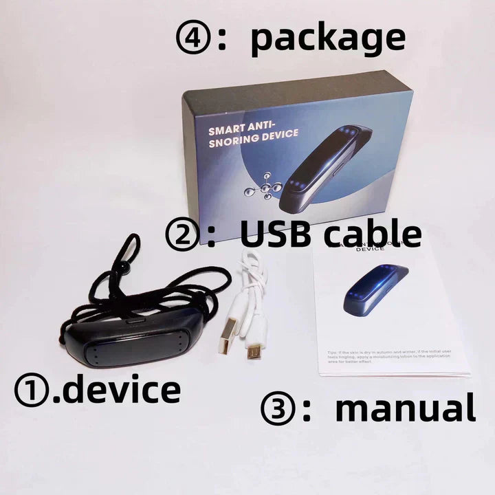 Rechargeable Sleep Harmony Snoring Relief Device with EMS Pulse