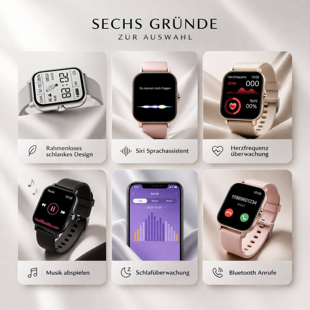 All-in-One Fitness Smartwatch for Everyday Wellness