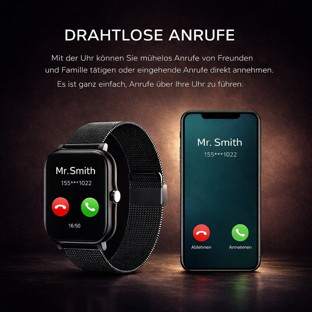 All-in-One Fitness Smartwatch for Everyday Wellness