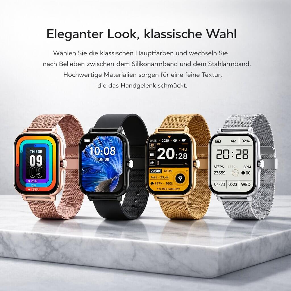 All-in-One Fitness Smartwatch for Everyday Wellness