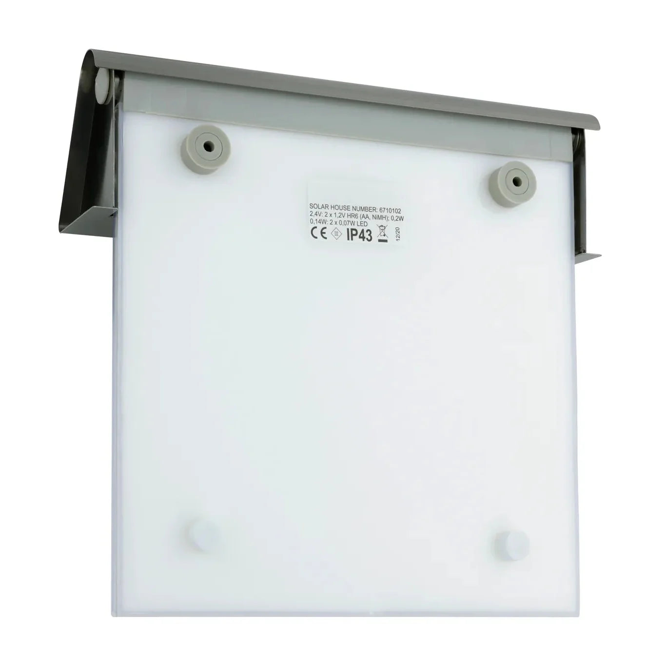 Illuminated Solar House Number with LED Lights - No Wiring Needed