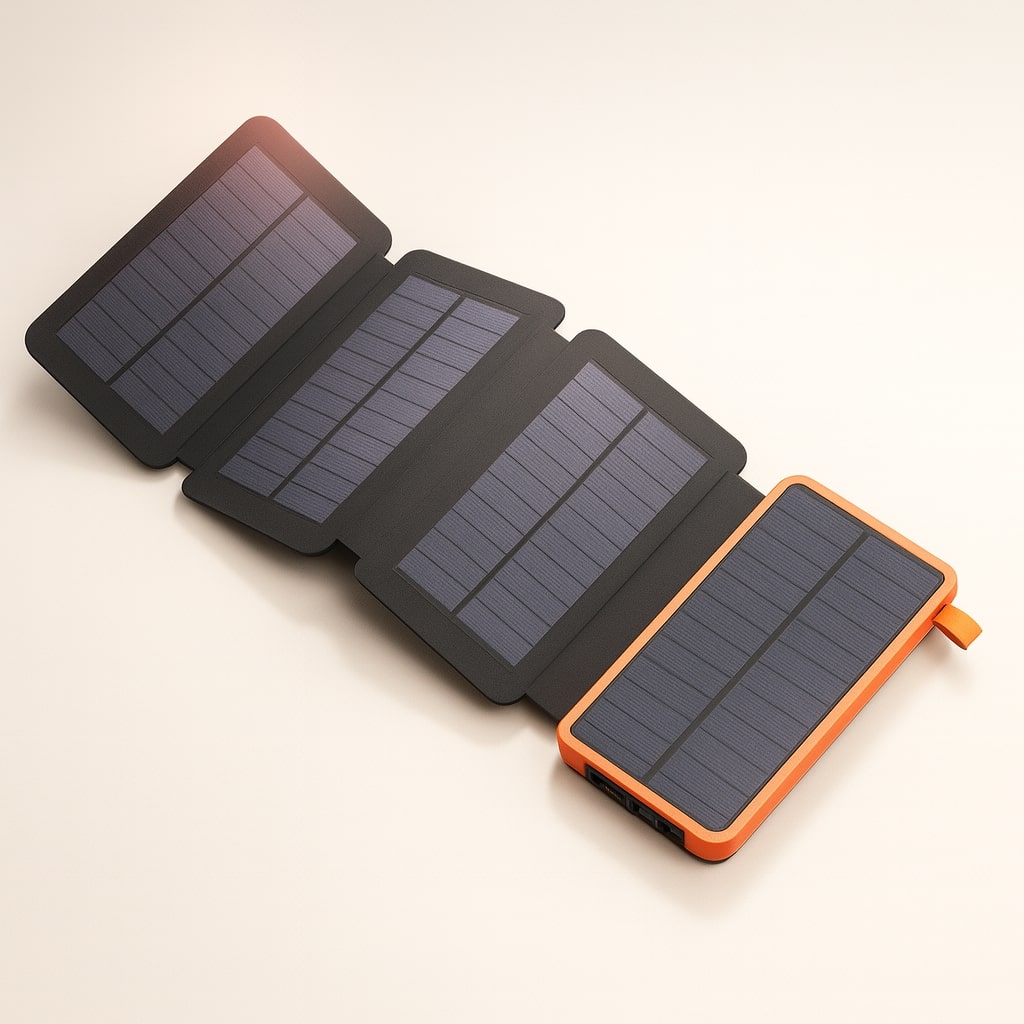EcoCharge Portable Solar Power Bank | 20000mAh Capacity