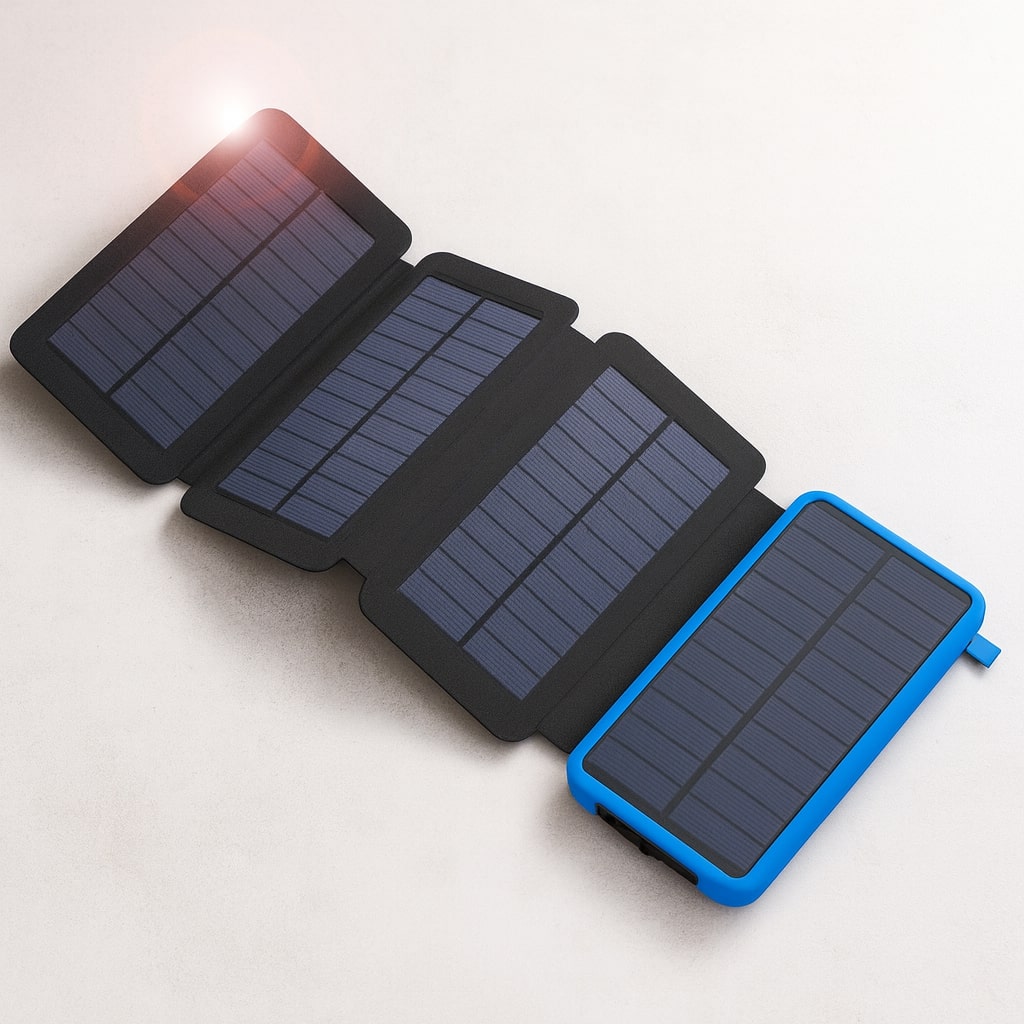 EcoCharge Portable Solar Power Bank | 20000mAh Capacity