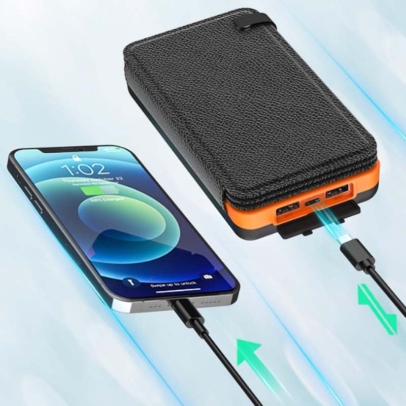 EcoCharge Portable Solar Power Bank | 20000mAh Capacity