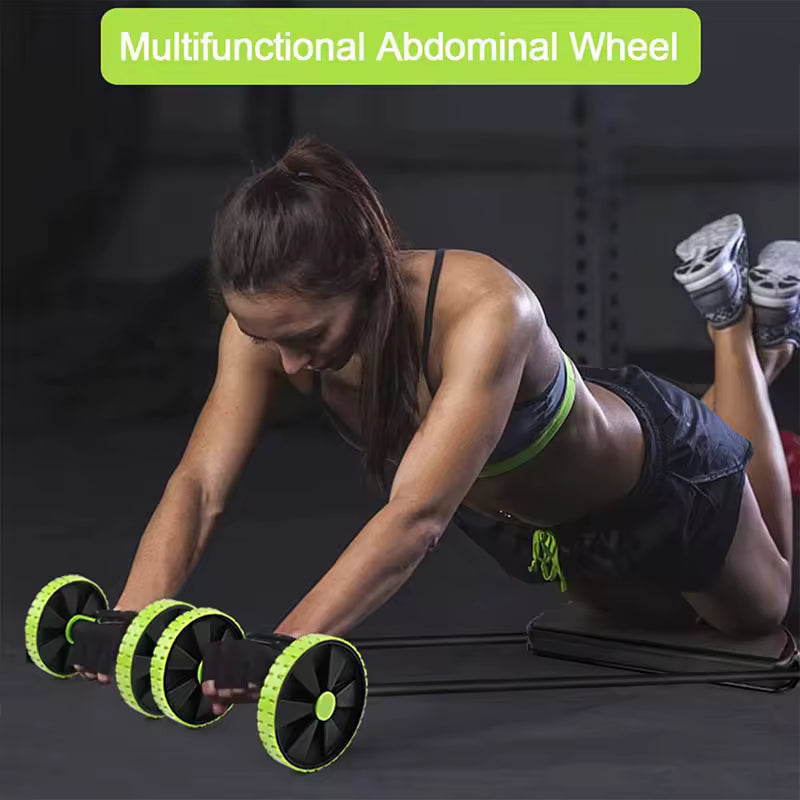 Compact Home Fitness System with Resistance Bands
