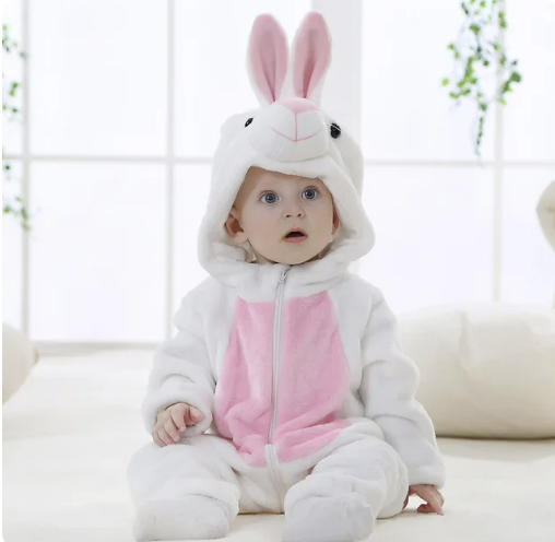 Cozy Critter Fleece Baby Jumpsuit