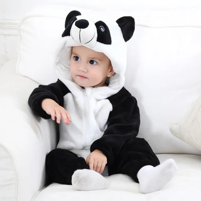 Cozy Critter Fleece Baby Jumpsuit