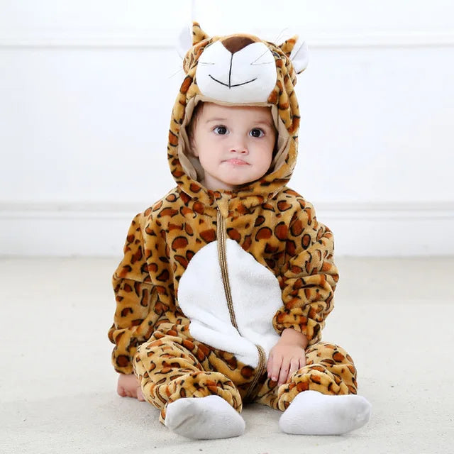 Cozy Critter Fleece Baby Jumpsuit