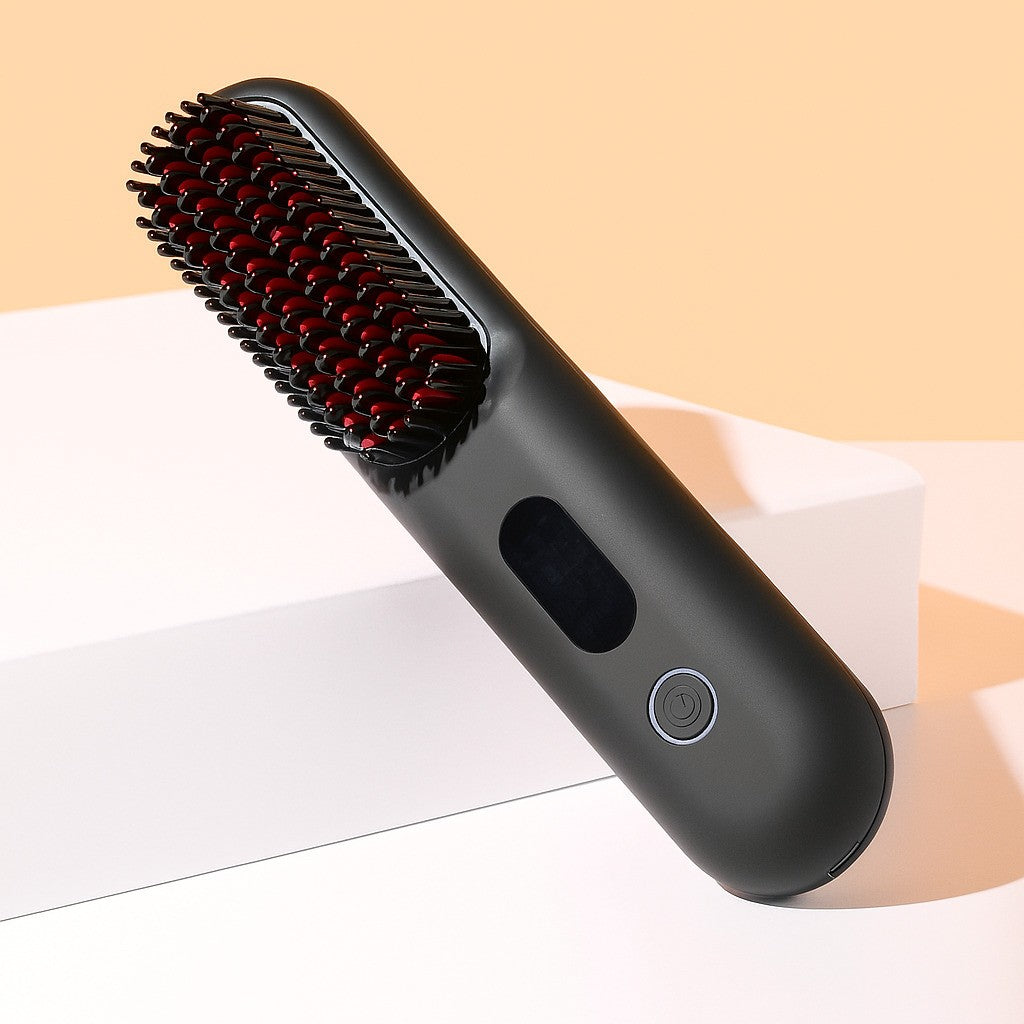 Cordless Hair Smoother & Straightening Brush | SleekStyle