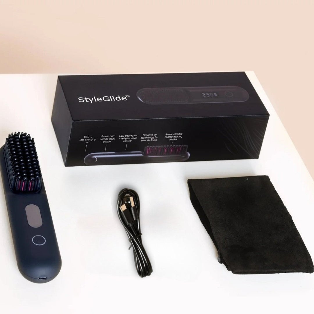 Cordless Hair Smoother & Straightening Brush | SleekStyle