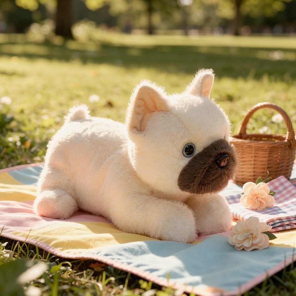 Adorable Plush Bulldog Buddy | Soft Cuddle Toy for All Ages