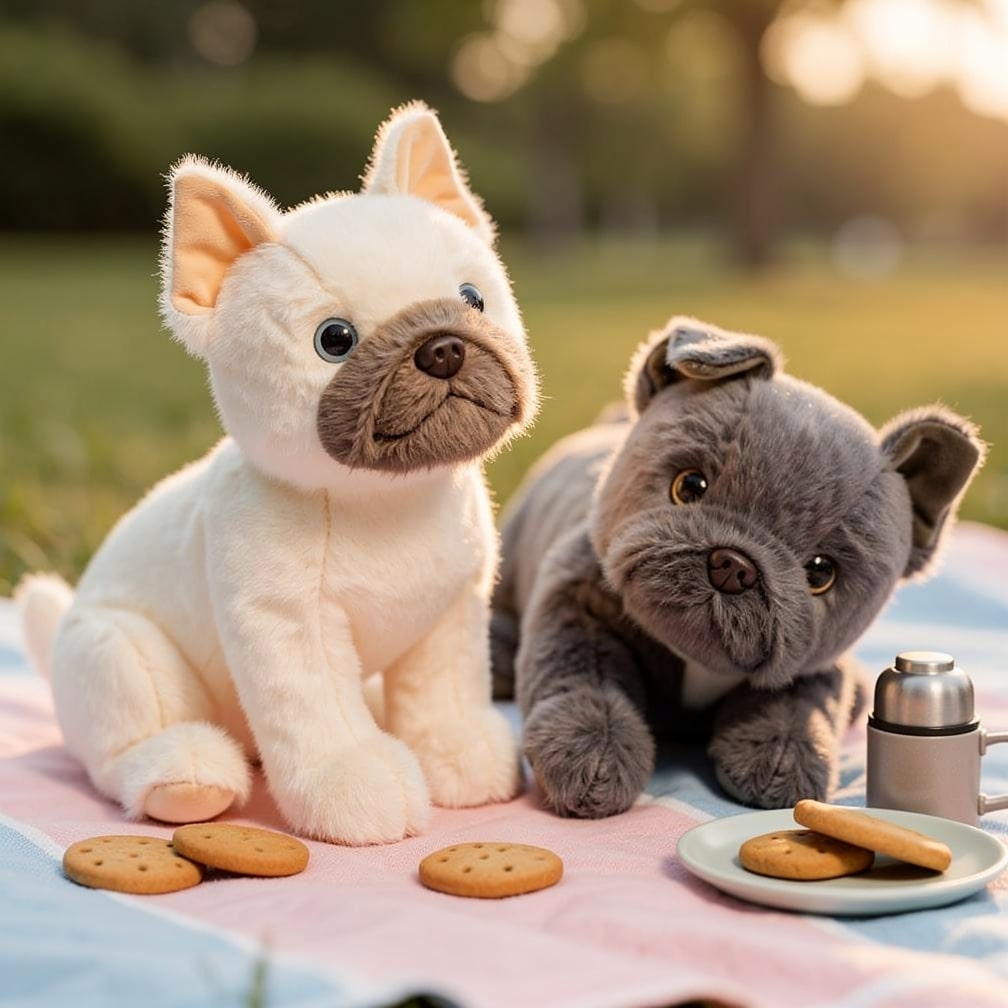 Adorable Plush Bulldog Buddy | Soft Cuddle Toy for All Ages
