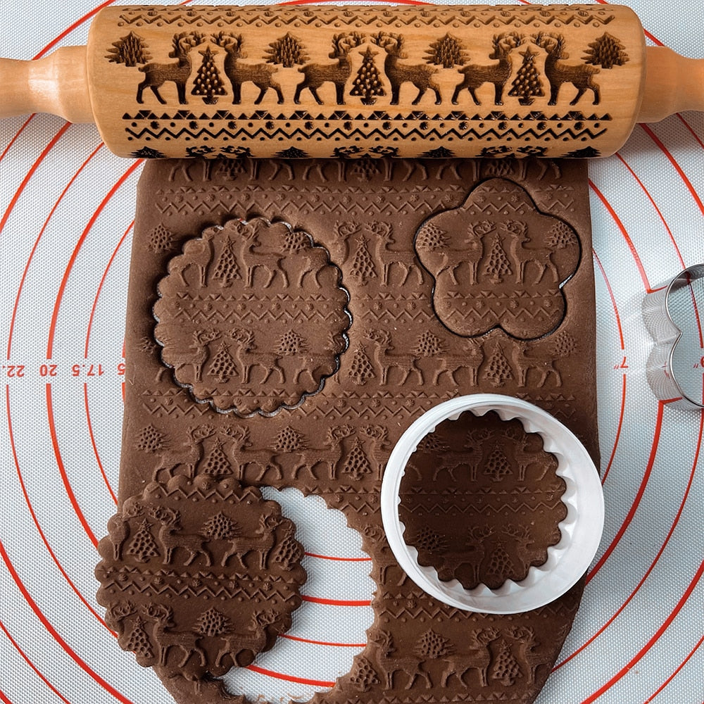 Festive Rolling Pin Set | Perfect for Holiday Baking