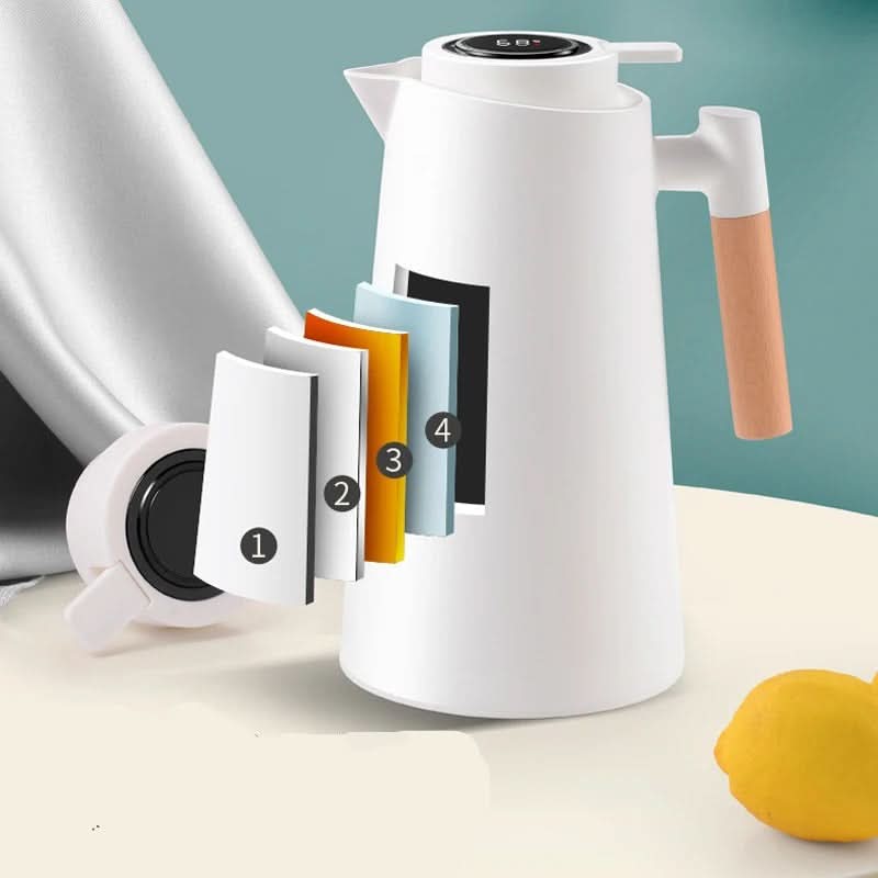 Smart Insulated Carafe with Digital Temperature Indicator | 1L Beverage Jug for Hot & Cold Drinks