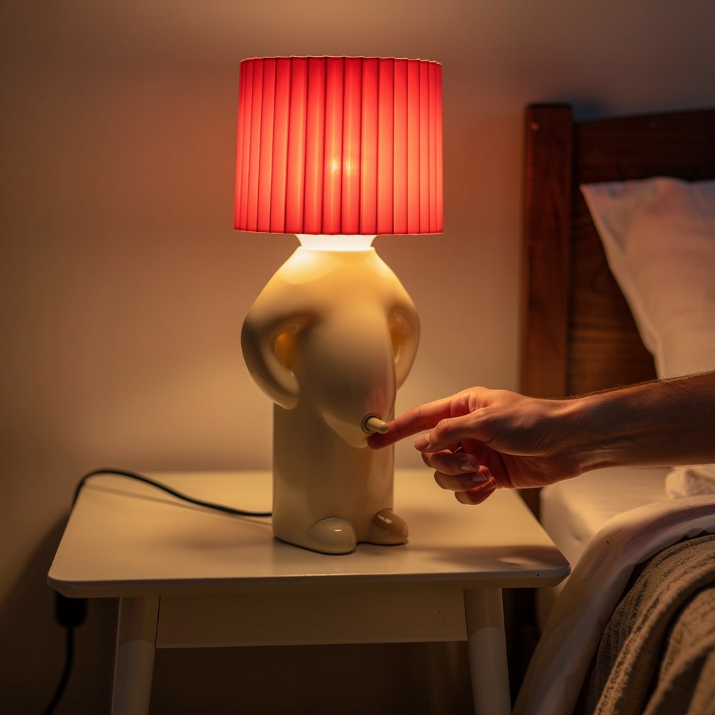 Charming LED Table Lamp | Playful Nightstand Illumination