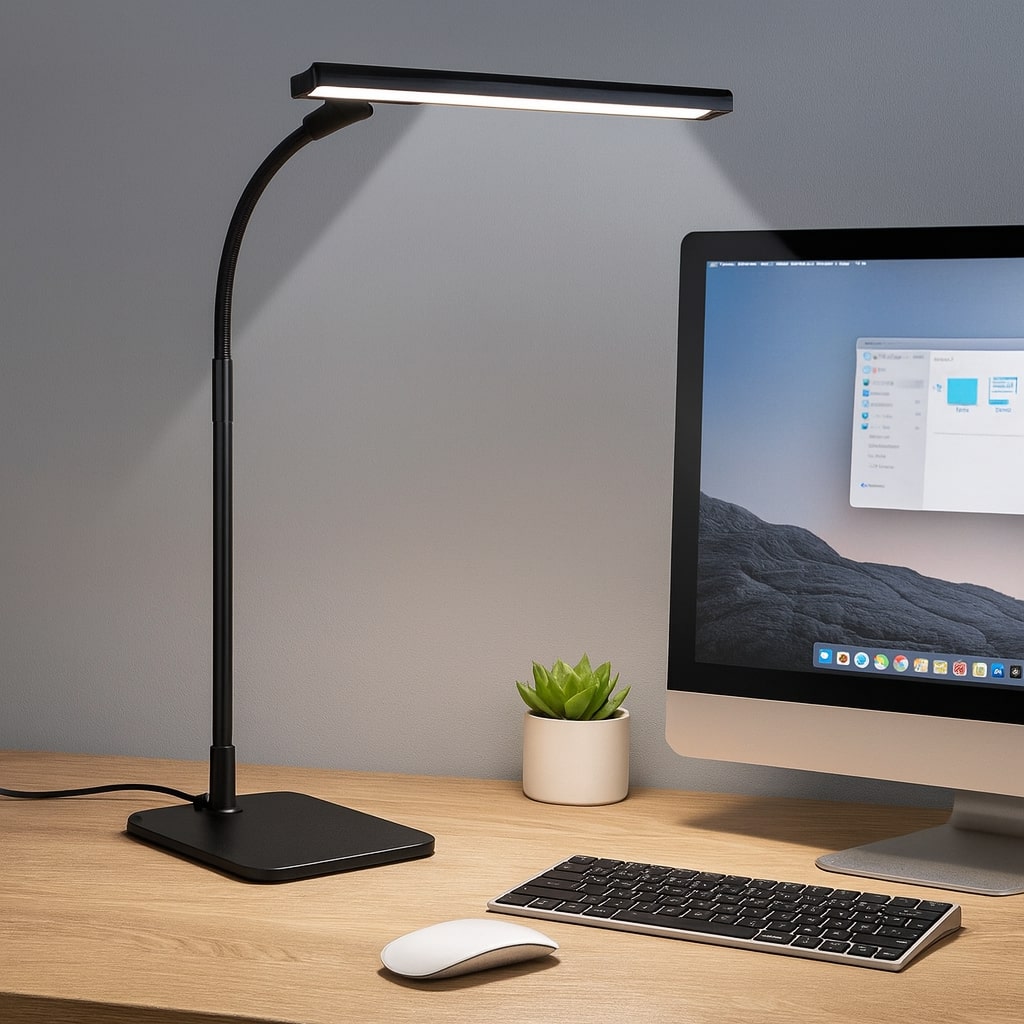 Versatile LED Desk Lamp with Adjustable Brightness