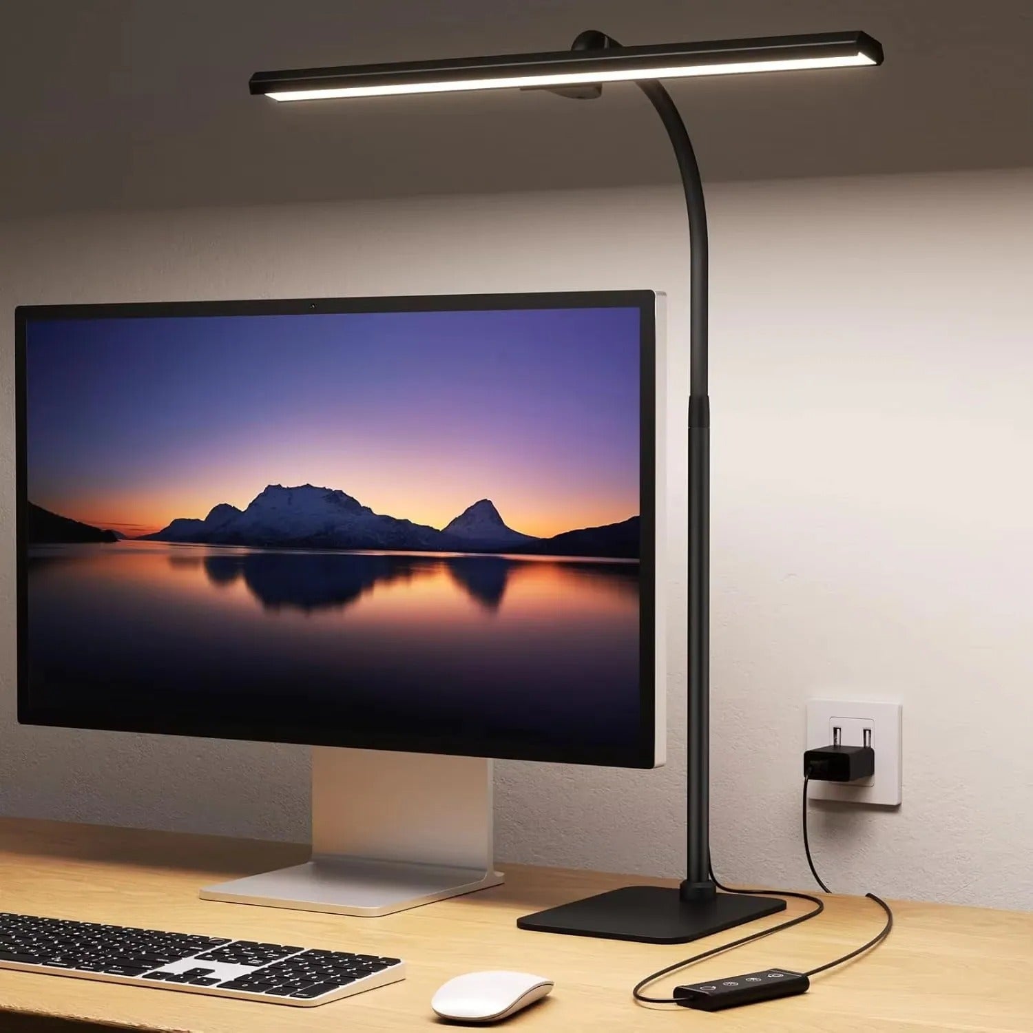 Versatile LED Desk Lamp with Adjustable Brightness