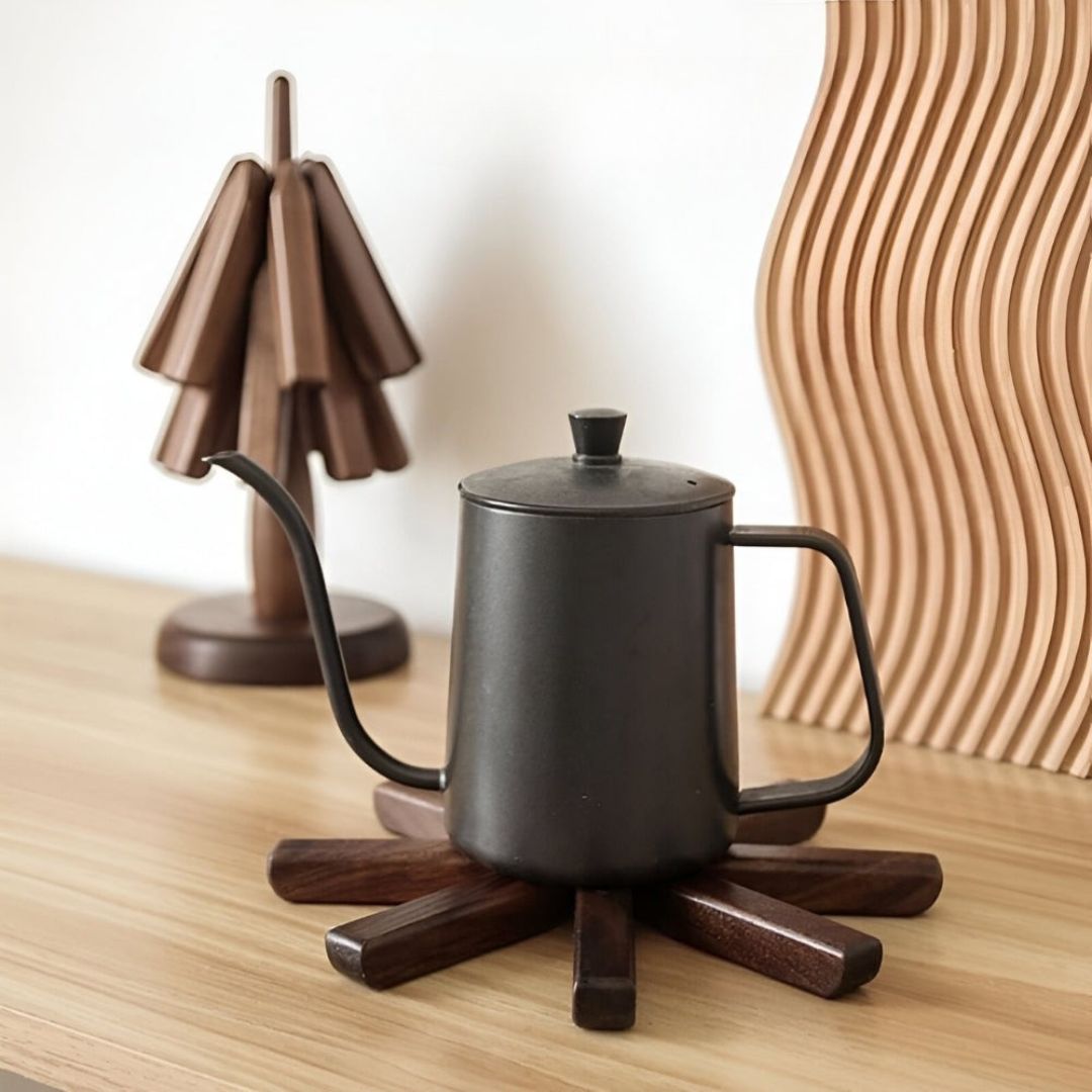 Elegant Wooden Coasters | Modern Design | Set of 3