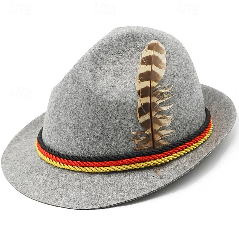 Traditional Bavarian Ensemble for Men | Complete Set with Lederhosen, Shirt, Socks & Hat