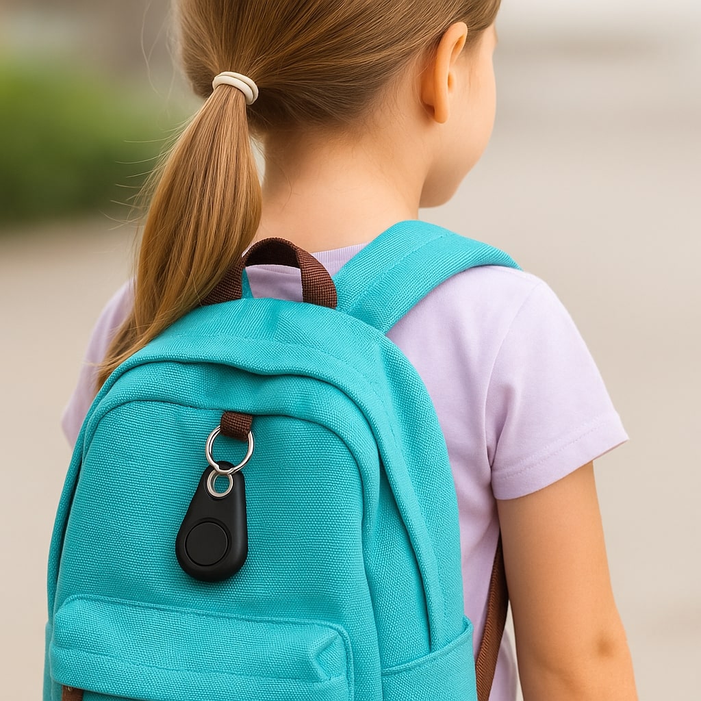 Compact Bluetooth GPS Tracker for Pets, Kids, and Valuables