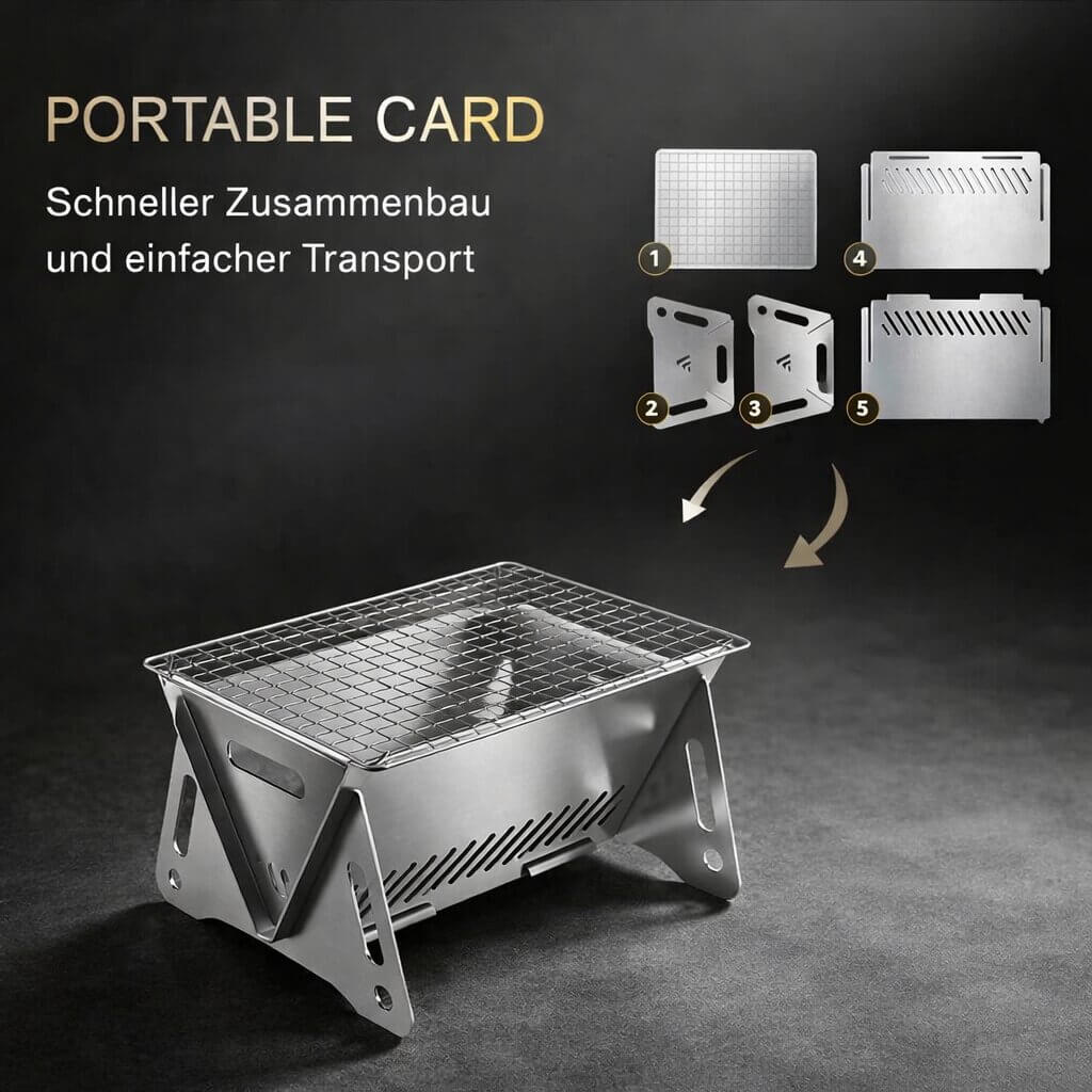 Portable Charcoal Grill | Ideal for Outdoor Cooking Adventures