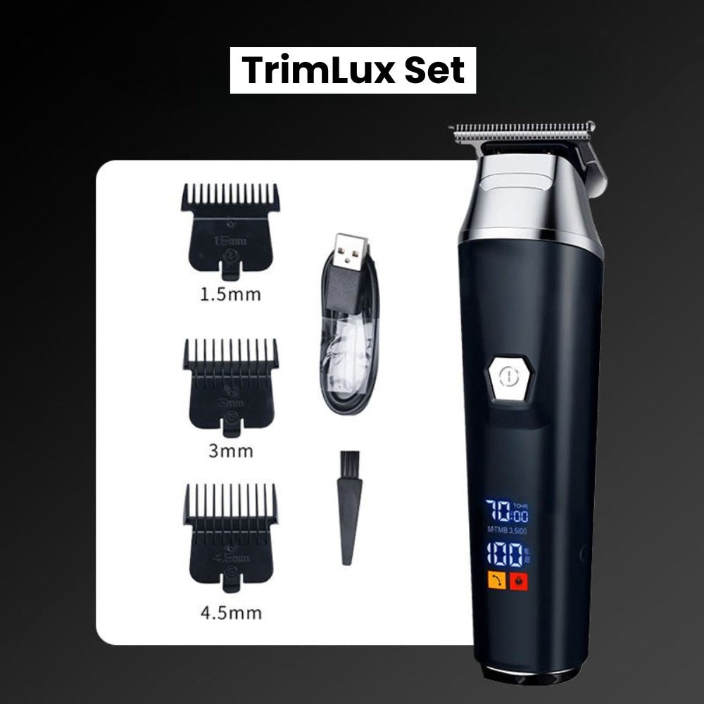 Precision Hair Clipper | Cordless Grooming Device with LED Display