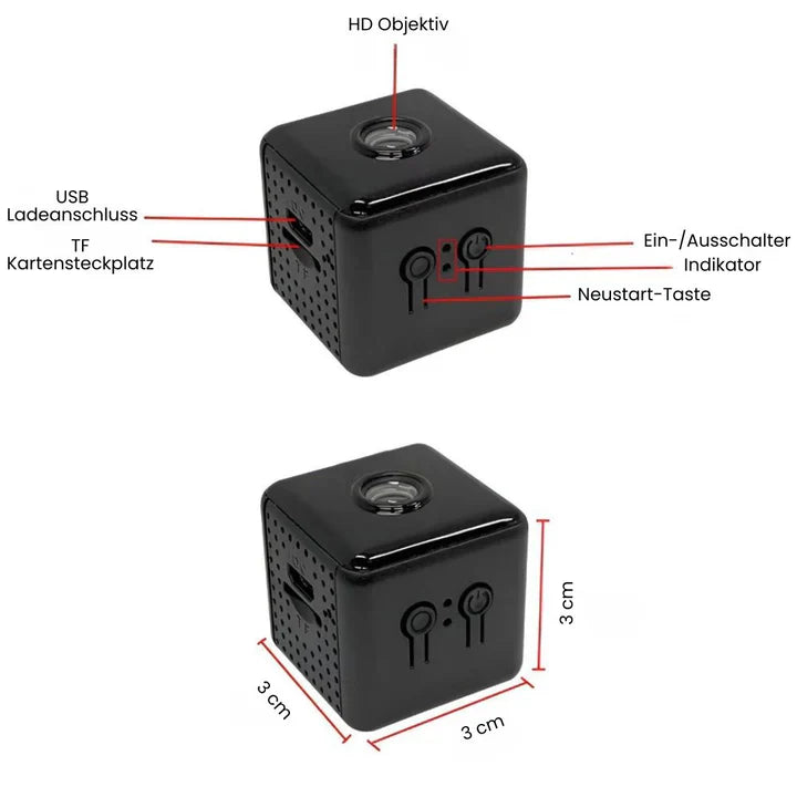 Compact Wireless Security Camera with HD Video Streaming