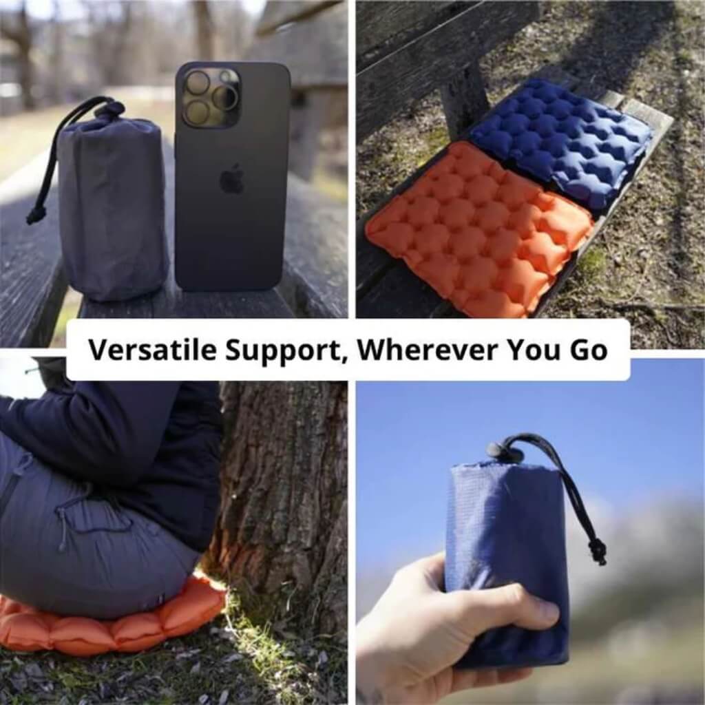 Portable Comfort Cushion with Quick Inflate Feature