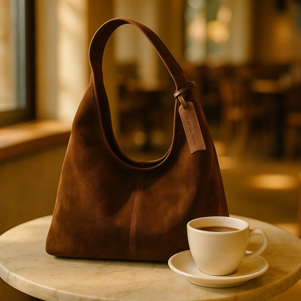 Chic Suede Shoulder Bag for Women | Effortless Vintage Style