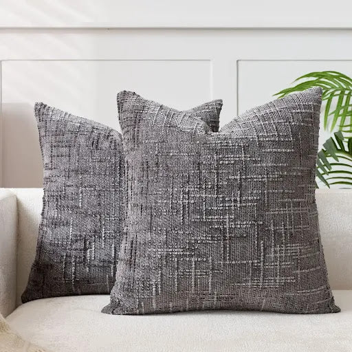 Elegant Bamboo-Textured Cushion Cover for Home Décor