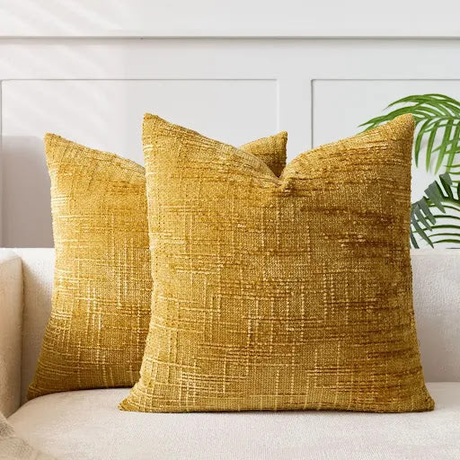 Elegant Bamboo-Textured Cushion Cover for Home Décor