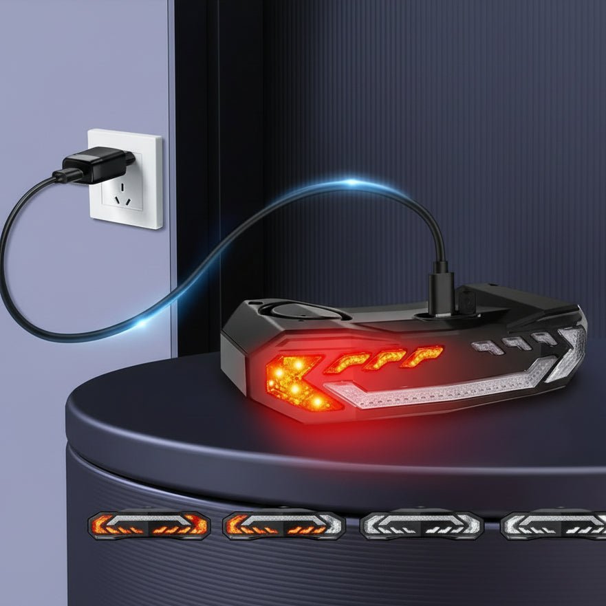 Enhanced Bicycle Tail Light with Security Alarm System