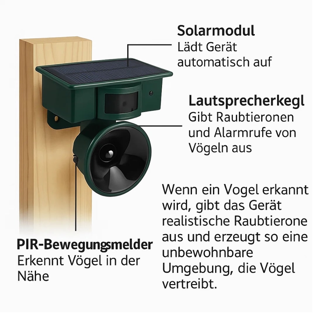 Effective Bird Deterrent for Balconies and Gardens