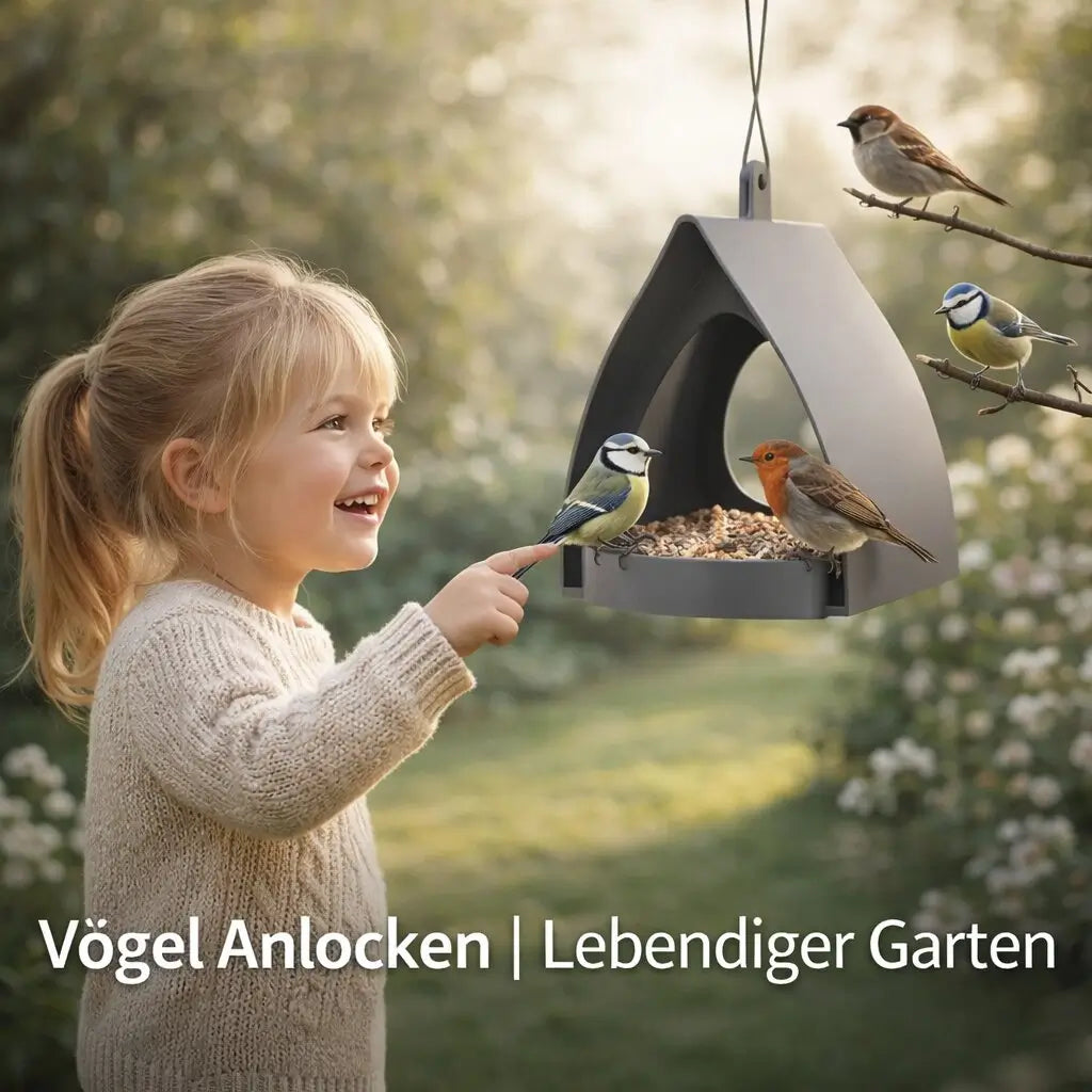 Hanging Bird Feeder Station | Outdoor Seed Dispenser | Nature's Treat