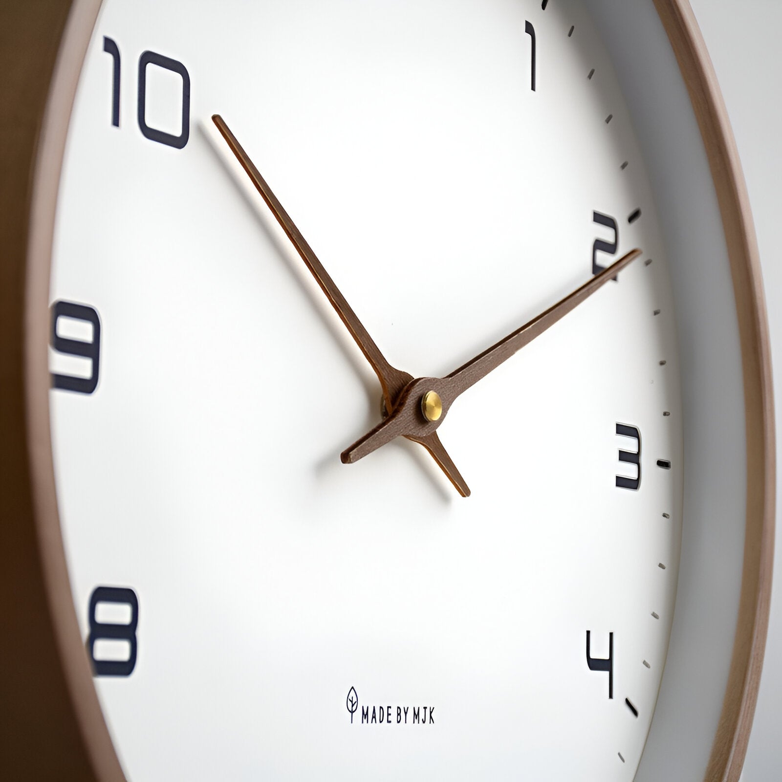 Elegant Wooden Wall Clock | Modern Scandinavian Timepiece