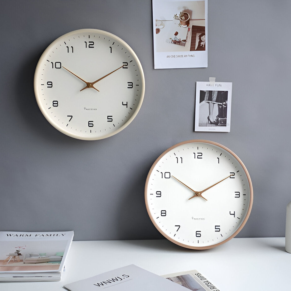 Elegant Wooden Wall Clock | Modern Scandinavian Timepiece
