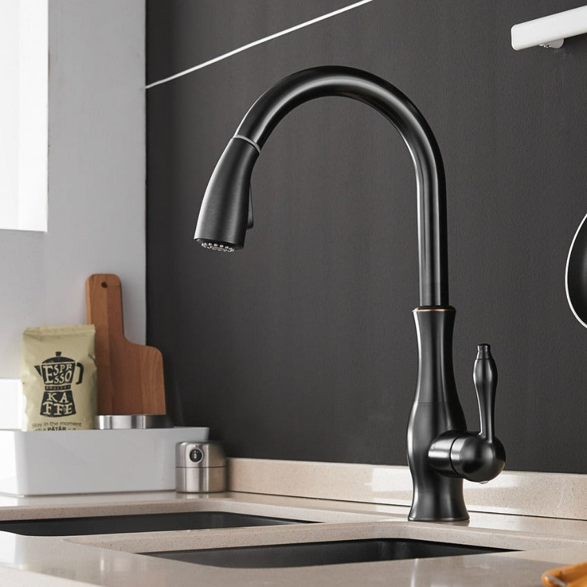 Versatile Pull-Down Kitchen Faucet for Effortless Tasks