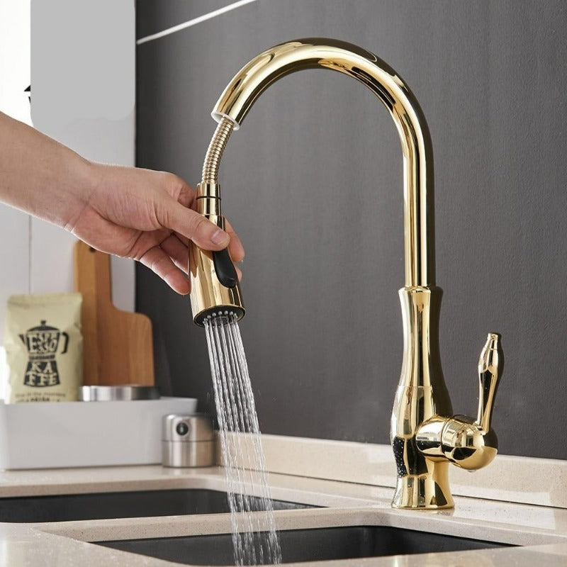 Versatile Pull-Down Kitchen Faucet for Effortless Tasks