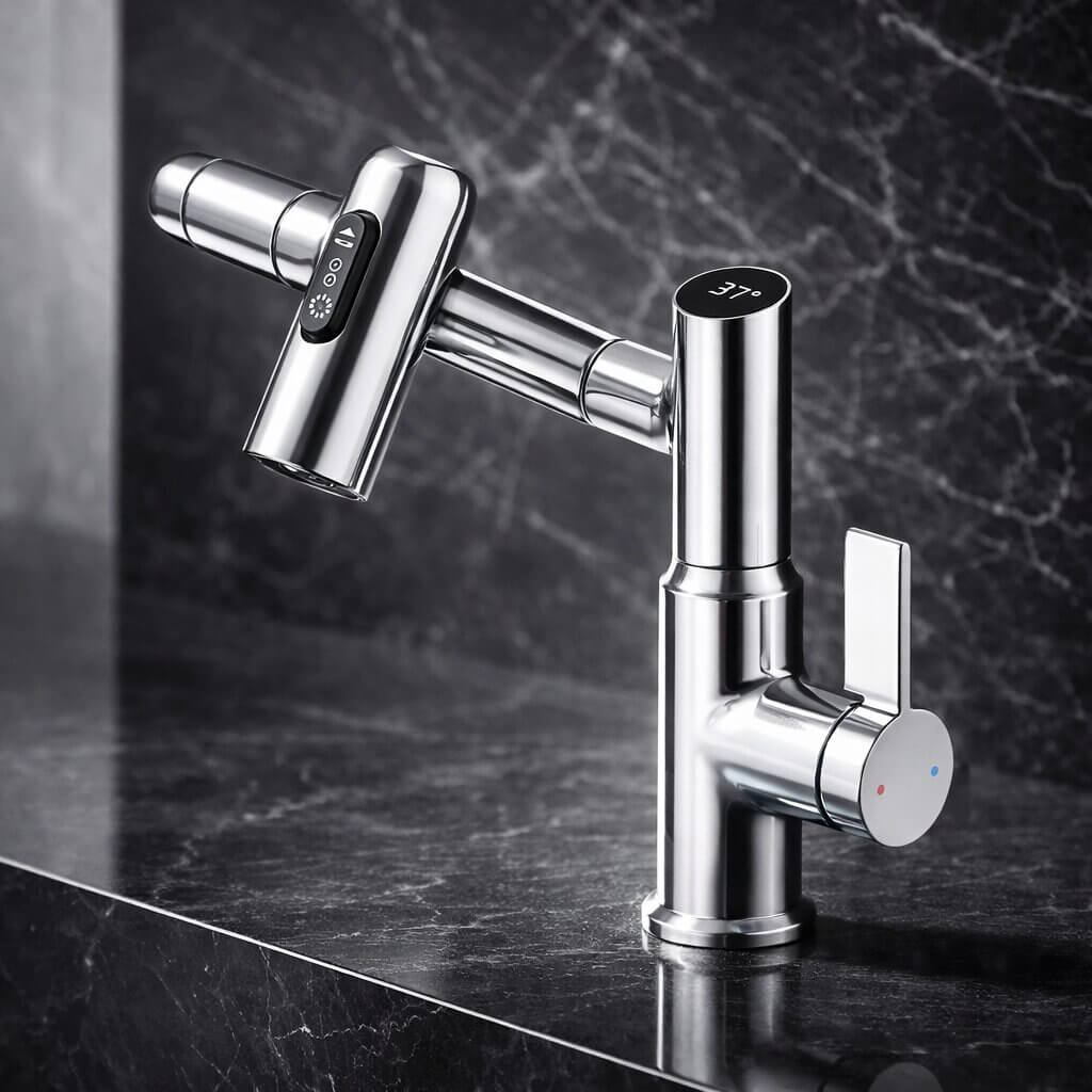Versatile Kitchen & Bathroom Faucet | Flexible Sink Mixer