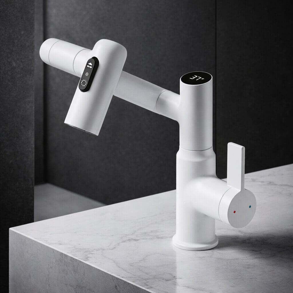 Versatile Kitchen & Bathroom Faucet | Flexible Sink Mixer