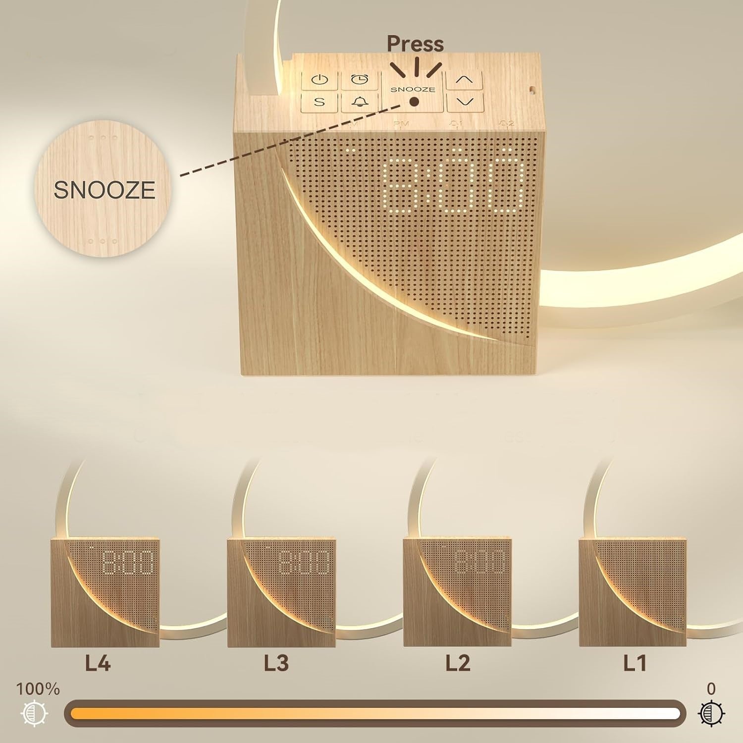 Sunrise Alarm Clock with Charging Functionality