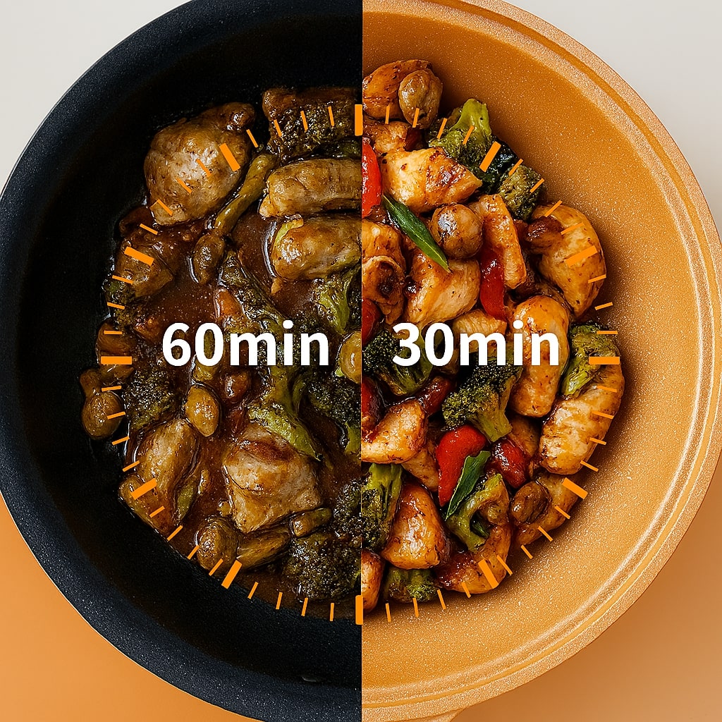 Induction-Compatible Non-Stick Wok for Effortless Cooking