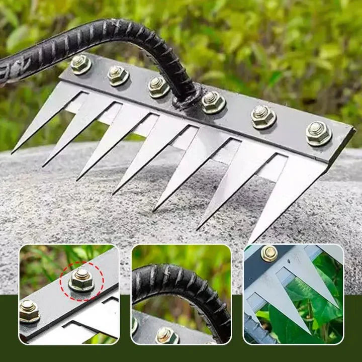 Effortless Weeding Tool for Your Garden | Durable Rake | RootMaster