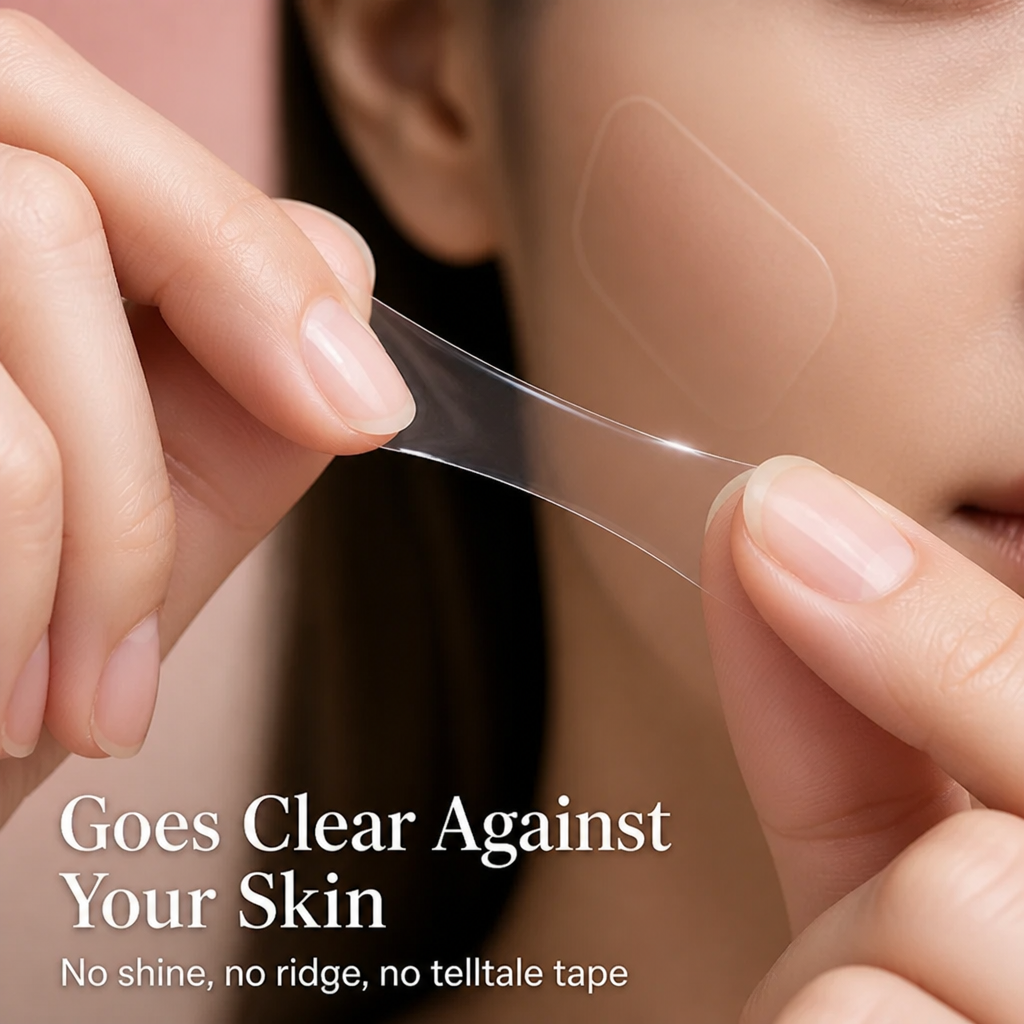 SilkVeil™ — Lift Your Jawline & Cheeks in Seconds With Film No One Sees